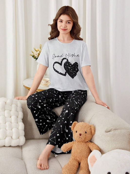 Good Night Printed Night Suit