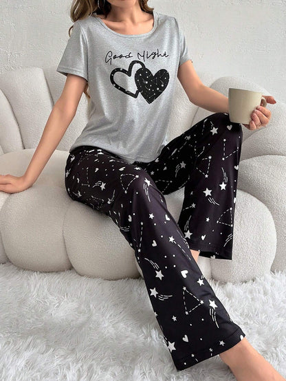 Good Night Printed Night Suit