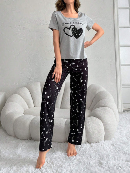 Good Night Printed Night Suit