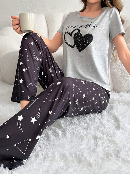 Good Night Printed Night Suit