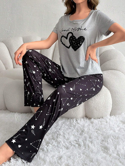 Good Night Printed Night Suit