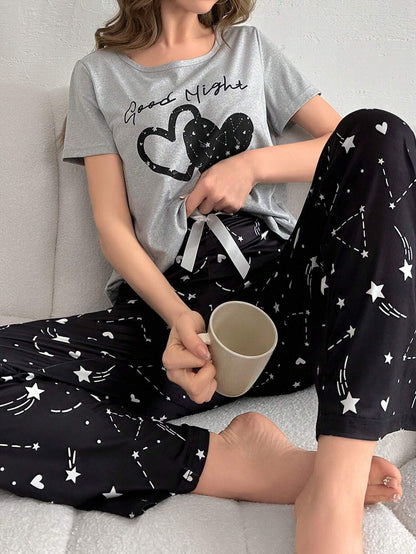 Good Night Printed Night Suit