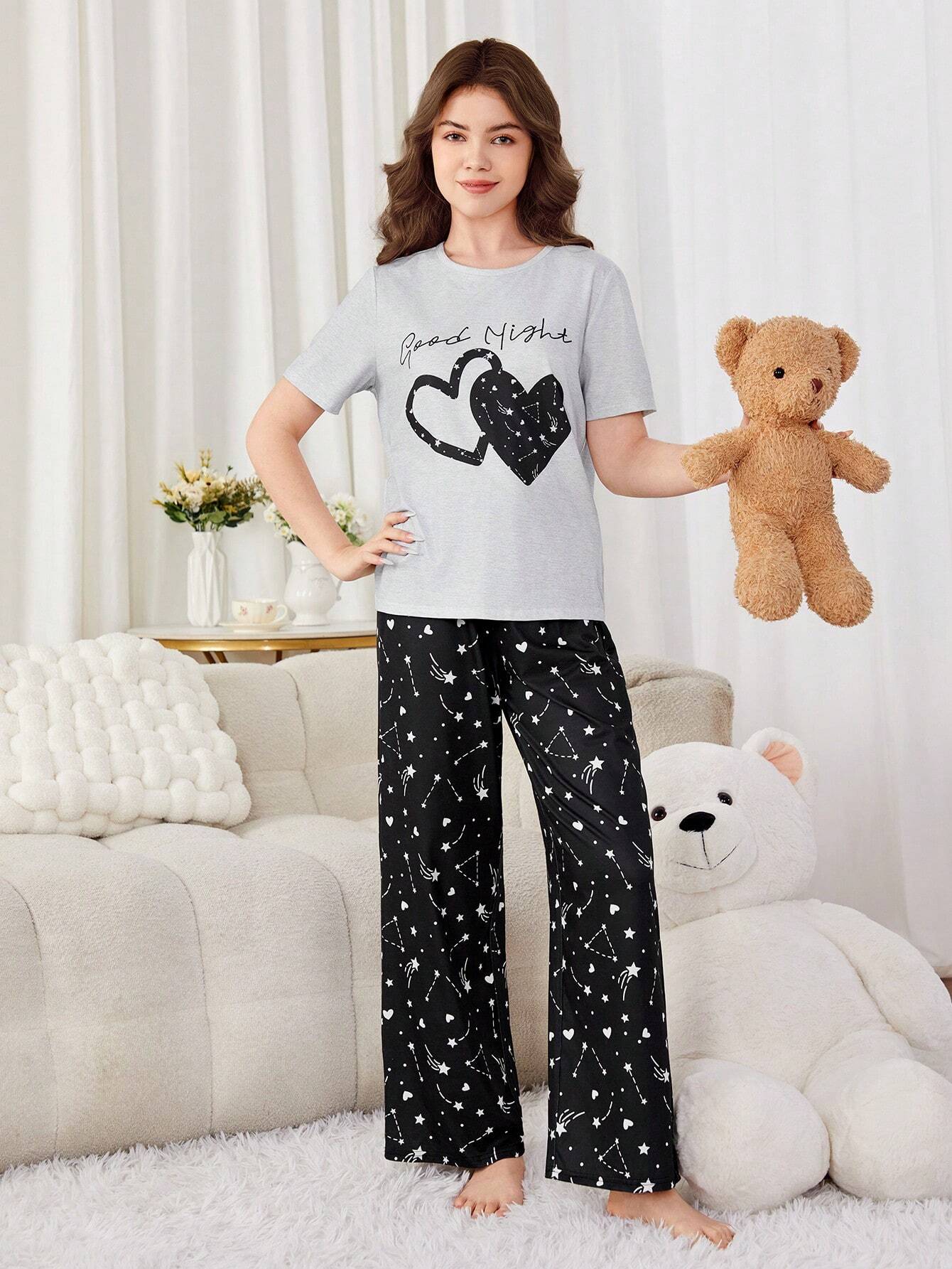 Good Night Printed Night Suit