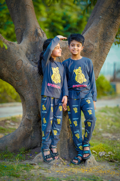 Charcoal Bear Kids Suit (Each)
