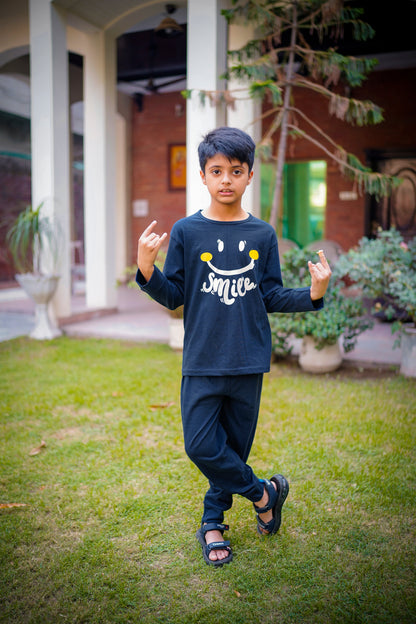 Navy Blue Smiley Kids Suit (Each)