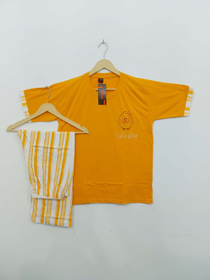 Yellow Duck Printed  Night Suit