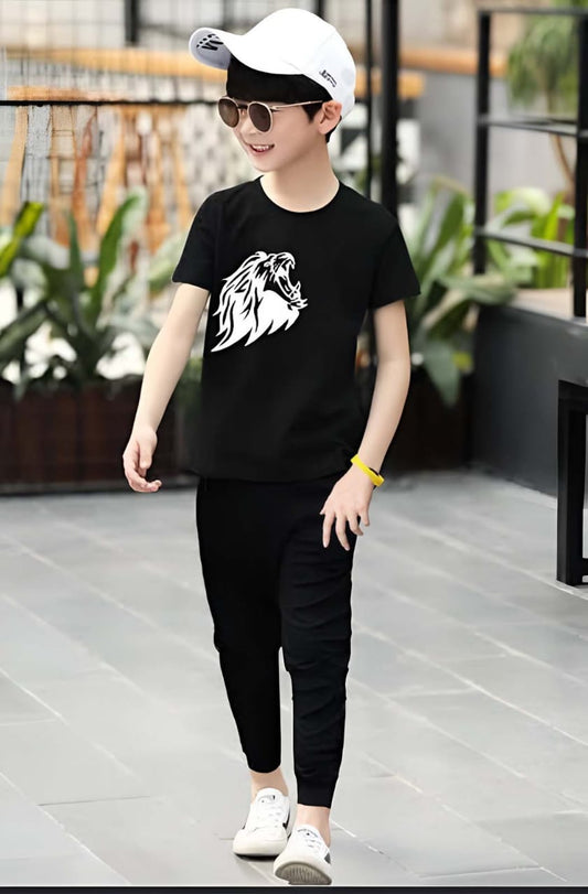 Lion Half Sleeve Kids Suit (Each)