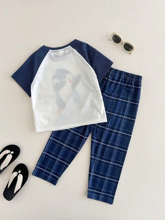 Penguin Half Sleeve Kids Suit