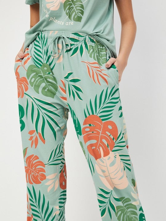 Tropical Printed Night Suits