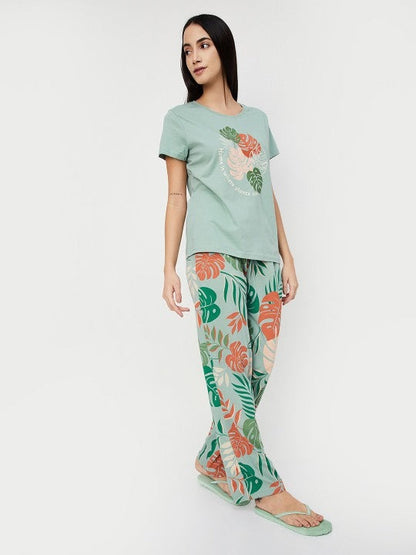 Tropical Printed Night Suits