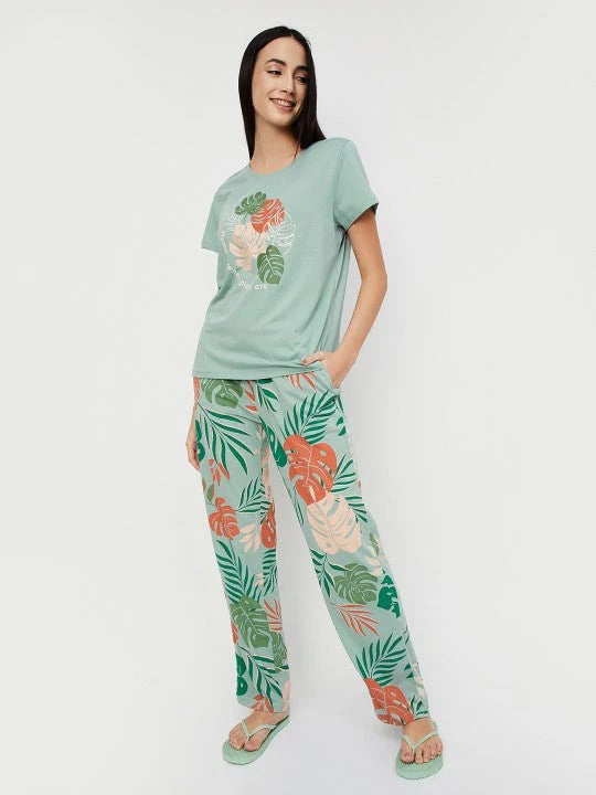 Tropical Printed Night Suits