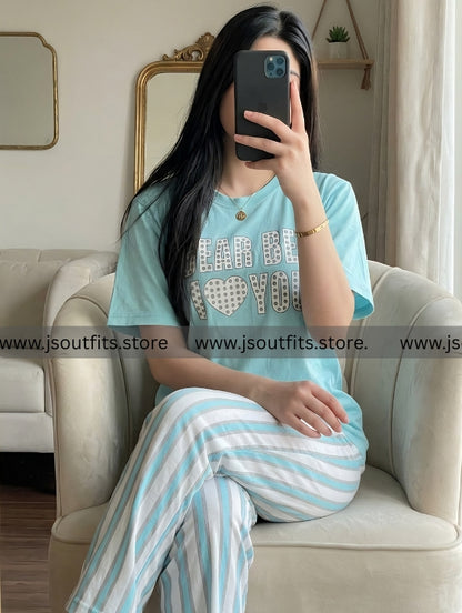 Dear Bed Printed Night Suit